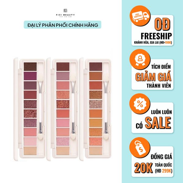 Bảng Mắt 8 ô HOLD LIVE Shining Star Eyeshadow Palette HL421 - Tone 202 Caramel Black Tea