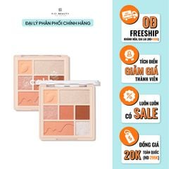 Bảng phấn mắt má và phấn má hồng bắt sáng Focallure 7 màu mềm lung linh 90g FA-192 #03