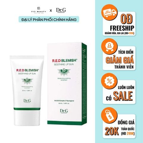 Kem Chống Nắng Cho Da Mụn Nhạy Cảm Dr.G R.E.D Blemish Soothing Up Sun SPF50+ PA++++ 20ml