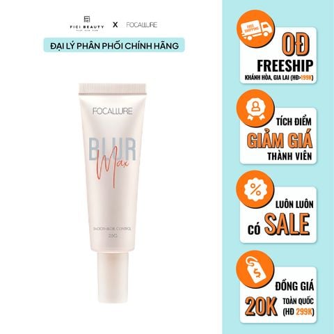 Gel Lót Trang Điểm Kiểm Soát Dầu Nhờn, Thu Nhỏ Lỗ Chân Lông Focallure Blurmax Pore-minimize Primer FA138
