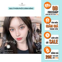 Lens Thời trang DOUYIN (cặp) - Sandy Gray - 0 độ đến 3 độ