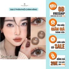 Lens Thời trang DOUYIN (cặp) - Smoke Brown - 0 độ đến 3 độ