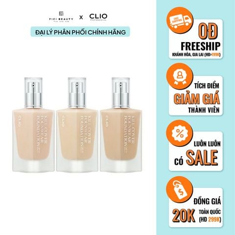 Kem Nền Che Khuyết Điểm Clio Kill Cover Founwear Foundation SPF30 PA+++ 13g