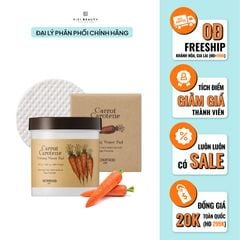 Bông Dưỡng Cấp Ẩm Chiết Xuất Cà Rốt Làm Dịu Mát Làn Da Carrot Carotene Calming Water Pad 250g (60 miếng)