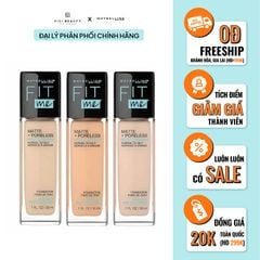 Kem Nền Kiềm Dầu, Cho Lớp Nền Mịn Lì Tự Nhiên Maybelline Fit Me Matte Poreless Foundation 30ml