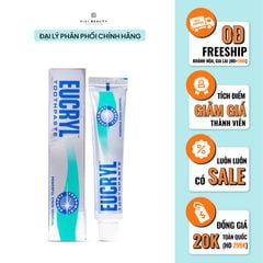 Kem Đánh Trắng Răng Hương Bạc Hà Thơm Mát Eucryl Toothpaste Freshmint 62g