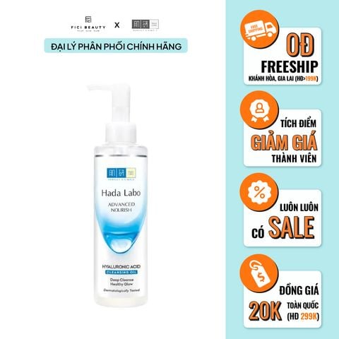 Dầu Tẩy Trang Dưỡng Ẩm Hada Labo Advanced Nourish Hyaluron Cleansing Oil 200ml
