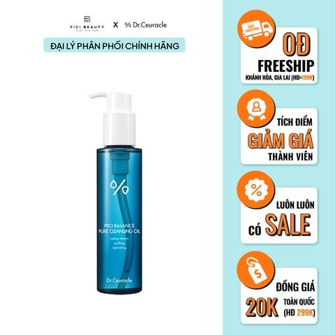 Dầu Tẩy Trang Thuần Chay Thải Độc & Cân Bằng Da Dr.Ceuracle Pro Balance Cleansing Oil 155ml
