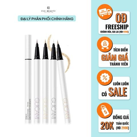 Bút Kẻ Mắt Dạng Lỏng, Nhũ Mắt Lấp Lánh Ánh Guicami