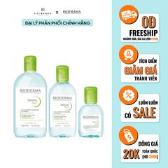 Nước Tẩy Trang Cho Da Dầu, Da Hỗn Hợp, Da Mụn Bioderma Senbium H2O