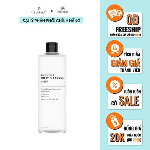 Nước tẩy trang Dành Cho Da Dầu Mụn Caryophy Smart Cleansing Water 500mL