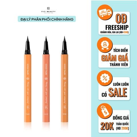 Bút Kẻ Mắt Nước Chống Trôi Gogo Tales Slender Beckoning Eyeliner GT211