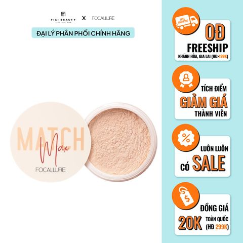 Phấn Phủ Dạng Bột Kiềm Dầu Tối Đa Chuyên Dụng Focallure Baking & Setting Loose Powder FA154