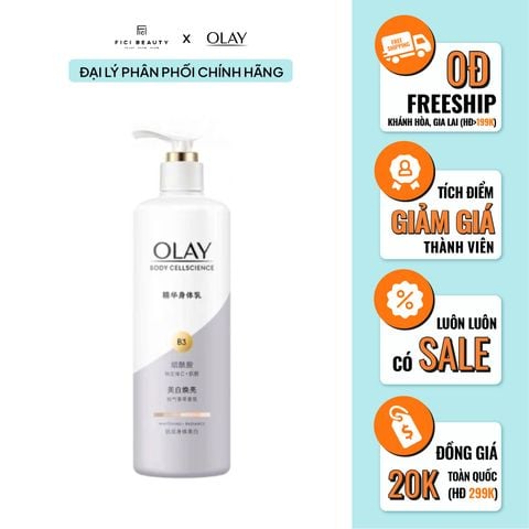 Dưỡng Thể Trắng Sáng Da Olay Body Cellscience B3 + Vitamin C Body Lotion 250ml - Phiên Bản Cao Cấp