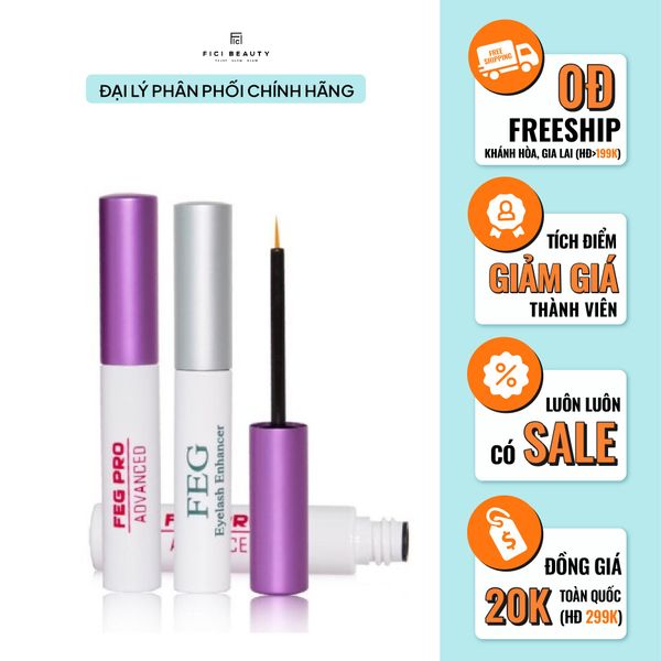 Dưỡng Mi Ngày Và Đêm FEG Eyelash Dưỡng Mi Dài, Dày, Đen, Khỏe Đẹp 3ml