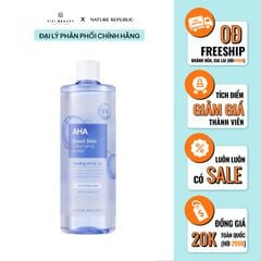 Nước Tẩy Trang Loại Bỏ Tế Bào Chết & Làm Sáng Da Nature Republic AHA Good Skin Cleansing Water - Peeling 500ml