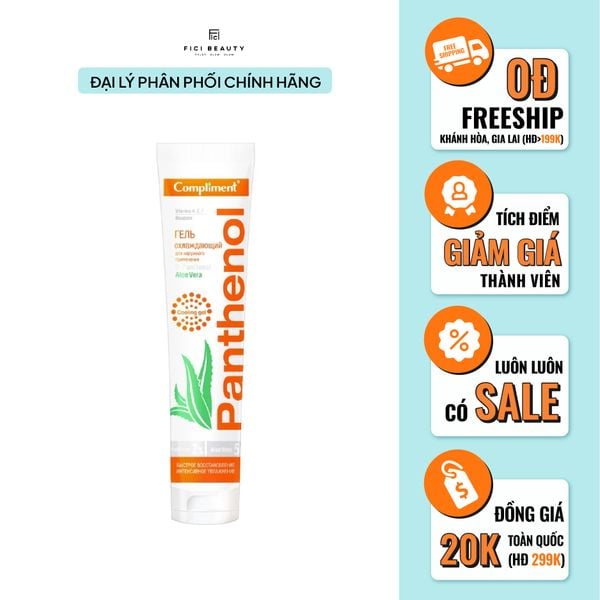 Gel dưỡng PANTHENOL B5 COMPLIMENT - Aloe Vera Cooling Gel 75ml
