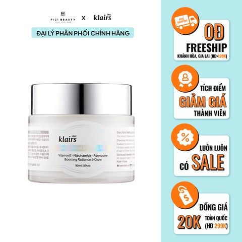 Mặt Nạ Ngủ Vitamin E Dưỡng Ẩm, Chống Lão Hóa Klairs Freshly Juiced Vitamin E Mask 90ml