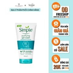 Gel Rửa Mặt Không Chứa Xà Phòng Kiềm Dầu, Ngừa Mụn Cho Da Nhạy Cảm Simple Purifying Gel Wash 150ml