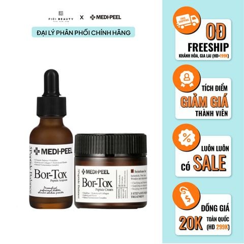 Combo Serum + Kem Dưỡng Medi- Peel Tinh Chất Dưỡng Nâng Cơ, Chống Lão Hóa MEDI-PEEL 5-Peptide Balance Bor-Tox Peptide