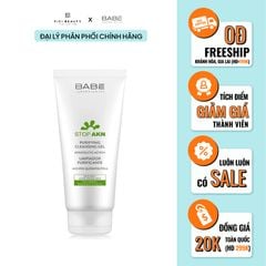 Sữa Rửa Mặt Cho Da Dầu Mụn BABE Laboratories Stop AKN Purifying Cleansing Gel