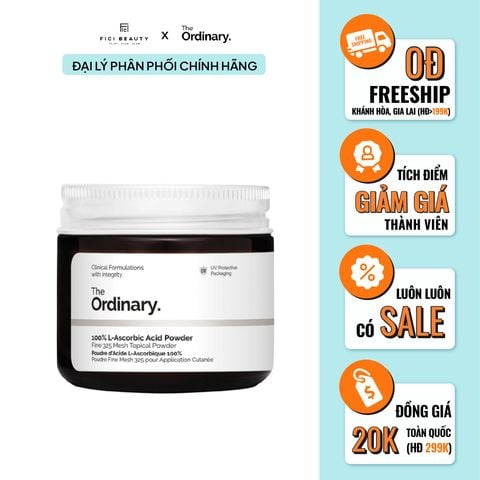 Bột Vitamin C Giảm Thâm, Làm Sáng Da The Ordinary 100% L-Ascorbic Acid Powder 20g