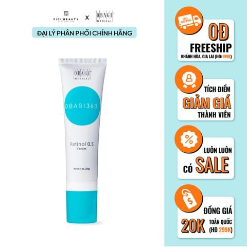 Kem Dưỡng Chống Lão Hoá, Ngăn Ngừa Mụn Obagi Retinol 0.5% 28g