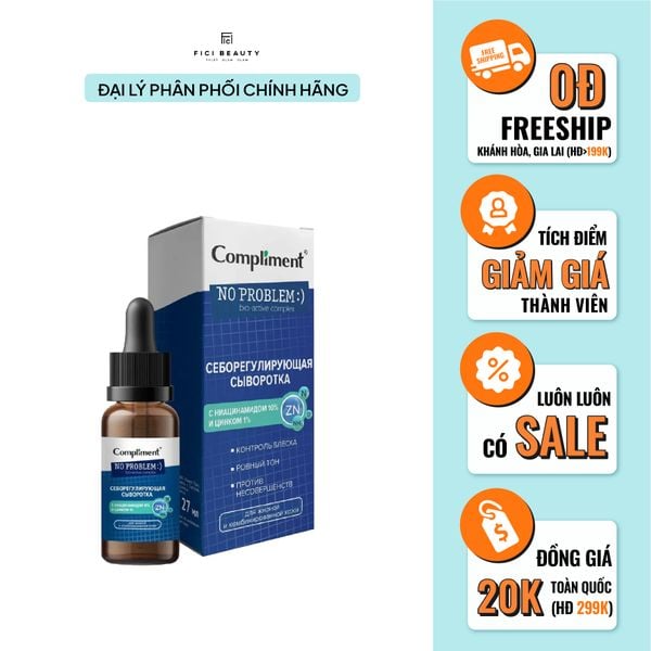 Tinh chất trắng sáng mờ thâm mụn Compliment Niacinamide 10% 30ml