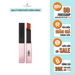 Son Thỏi YSL The Slim Glow Matte - 211 Transgressive Cacao (tone đỏ gạch)