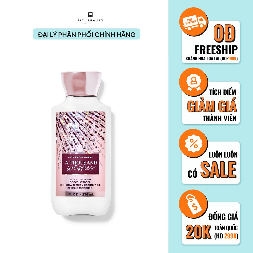 Sữa Dưỡng Thể Bath & Body Works Body Lotion A Thousand Wishes 236ml