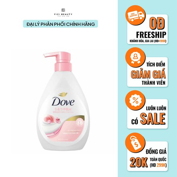 Sữa Tắm Dove Hương Đào & Đậu Ngọt 470g