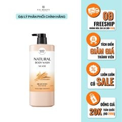 Sữa Tắm Dưỡng Ẩm Lúa Mạch Happy Bath Natural No 450 - 900ml