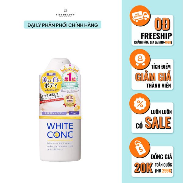 Sữa Tắm Sáng Da WHITE CONC Body Shampoo 360ml