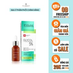 Tinh chất Eveline Glycol Therapy 5% se khít lỗ chân lông ngừa mụn 18ml