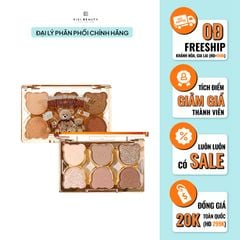 XIXI Bảng Phấn Mắt 6 Ô Work Bear 6 Color Eyeshadow Palette