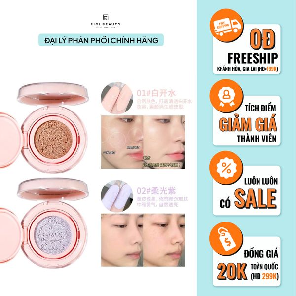 XIXI Kem Lót Cushion Clear Lighten Skin Isolation Air Cushion