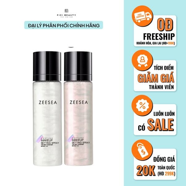 Xịt Khóa Nền, Giữ Nền Lâu Trôi, Bắt Sáng ZEESEA Lasting Makeup Setting Spray 100ml