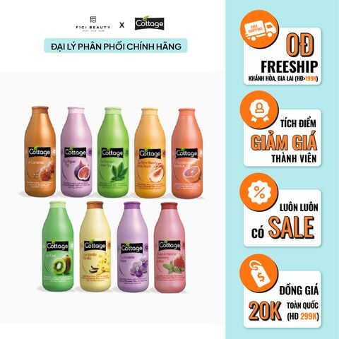 Sữa Tắm Cottage Moisturizing Shower Gel & Bath Milk 750ml