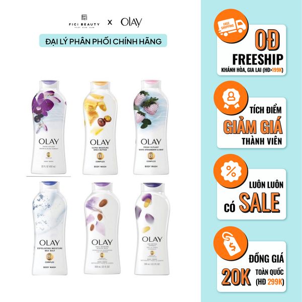 Sữa Tắm Olay Dưỡng Ẩm 650ml