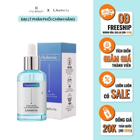 Serum Dưỡng Ẩm Sáng Da & Tăng Độ Đàn Hồi Da La Bonita Vital Hyaluronic Acid Serum 50ml