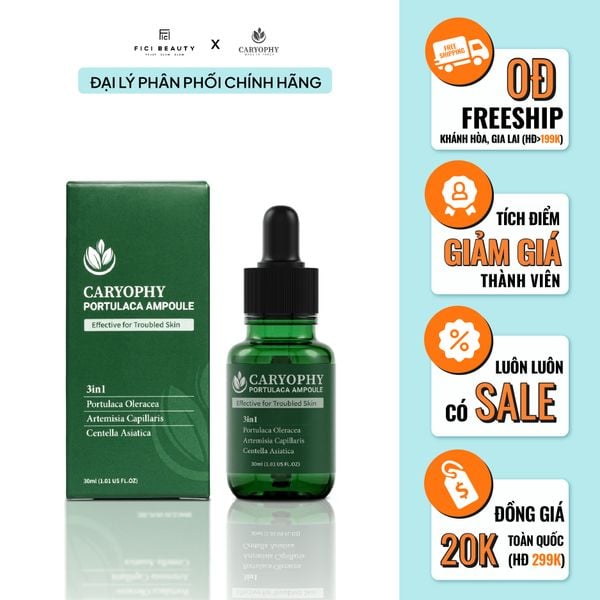 Tinh Chất Chăm Sóc Cho Da Mụn Caryophy Portulaca Ampoule