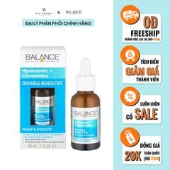 Tinh Chất Dưỡng Cấp Ẩm Chuyên Sâu Và Phục Hồi Da Balance Active Formula Hyaluronic + Ceramides Double Booster 30ml