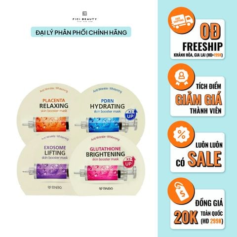 Mặt Nạ Cấp Ẩm, Hỗ Trợ Dưỡng Trắng, Phục Hồi Da Chuyên Sâu BNBG Skin Booster Mask 30ml
