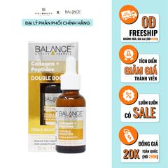 Tinh Chất Dưỡng Ngăn Ngừa Lão Hóa, Giảm Nếp Nhăn Balance Active Formula Collagen + Peptides Double Booster 30ml