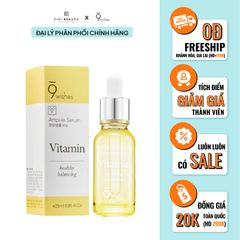 Tinh Chất Dưỡng Trắng, Chống Lão Hóa 9 Wishes Vitamin Healthy Balancing Ampule Serum 25ml