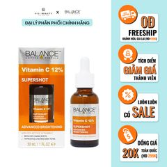 Tinh Chất Sáng Da, Mờ Thâm Mụn, Giảm Thâm Nám Balance Active Formula 12% Vitamin C Supershot 30ml