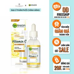 Tinh Chất Tăng Cường Sáng Da Mờ Thâm Garnier Light Complete Vitamin C 30X Booster Serum 30ml