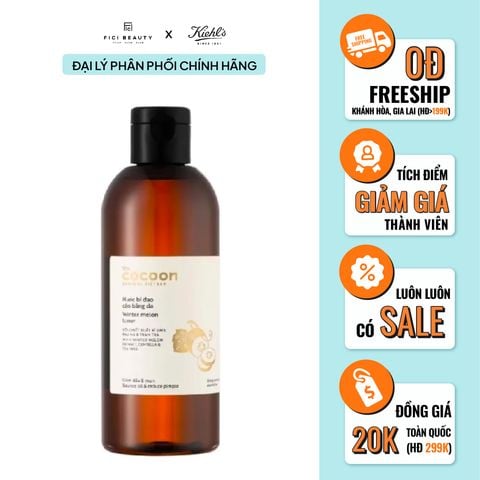 Nước Hoa Hồng Cân Bằng Da Chiết Xuất Bí Đao The Cocoon Winter Melon Toner 310ml