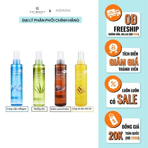 Xịt Khoáng Dưỡng Ẩm Ngăn Ngừa Lão Hoá  Aspasia