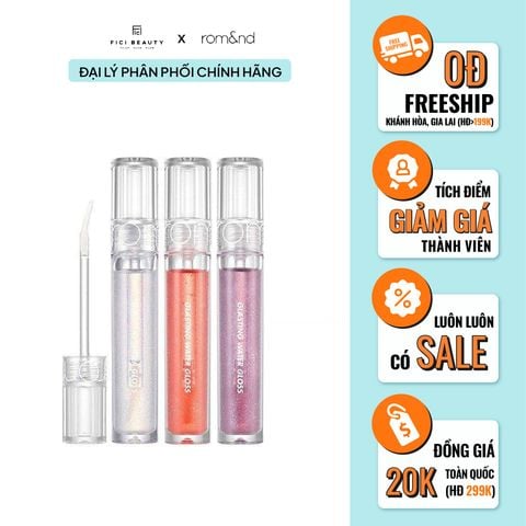Son Bóng Nhũ Romand Glasting Water Gloss Không Màu 4.5g